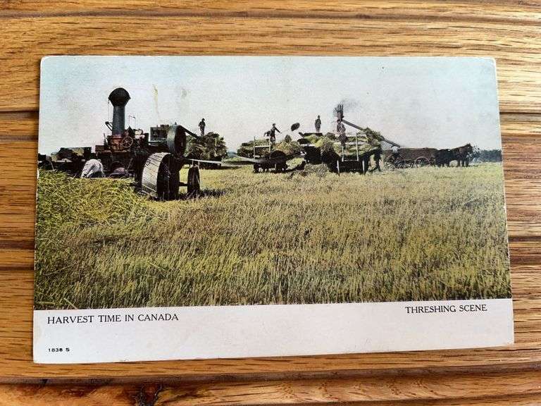 Steam Engine Postcard image