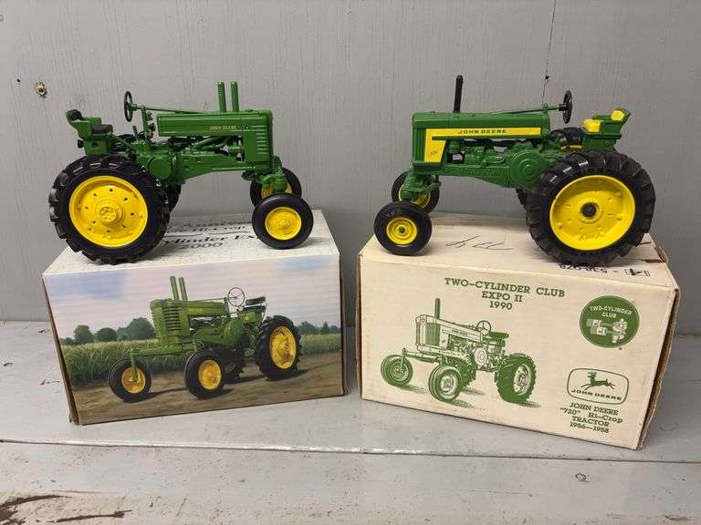 1/16 John Deere Model A High Crop + 720 High Crop Two Cylinder Expo Ertl image