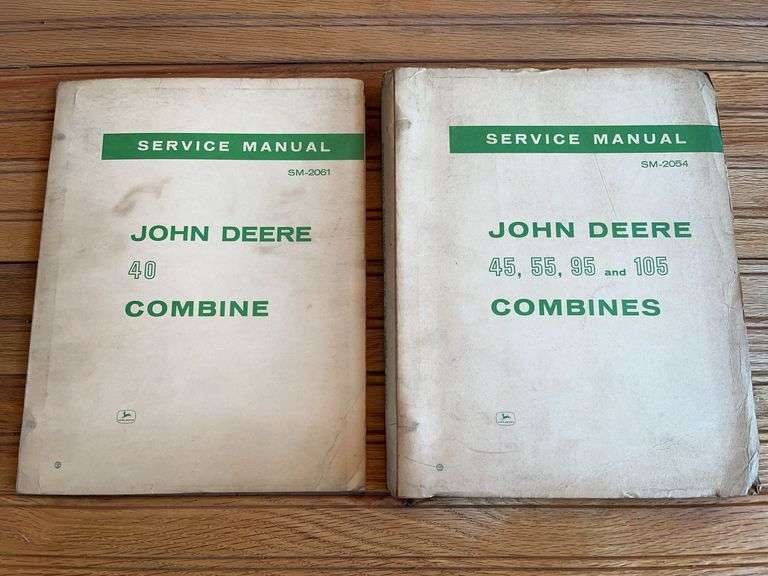 (2) John Deere Combine Service Manuals image