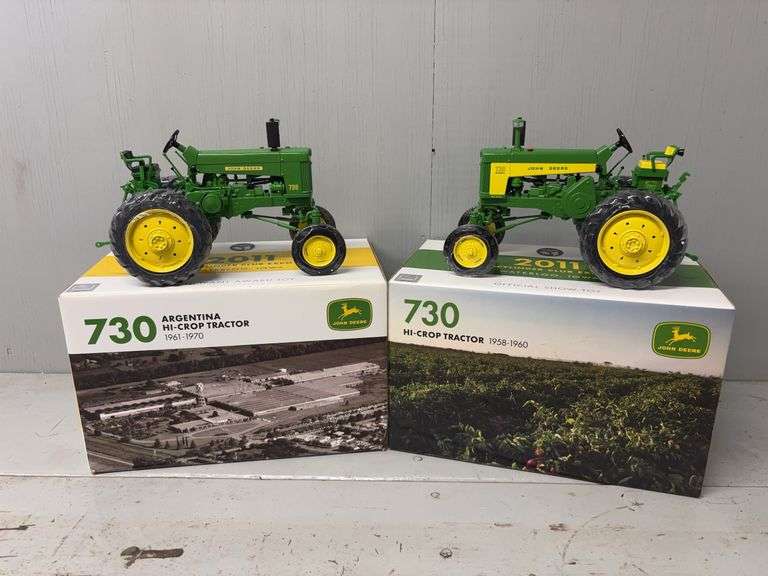 1/16 John Deere Model 730 Diesel High Crop + Argentina Model 730 Diesel High Crop Two Cylinder Expo Ertl image