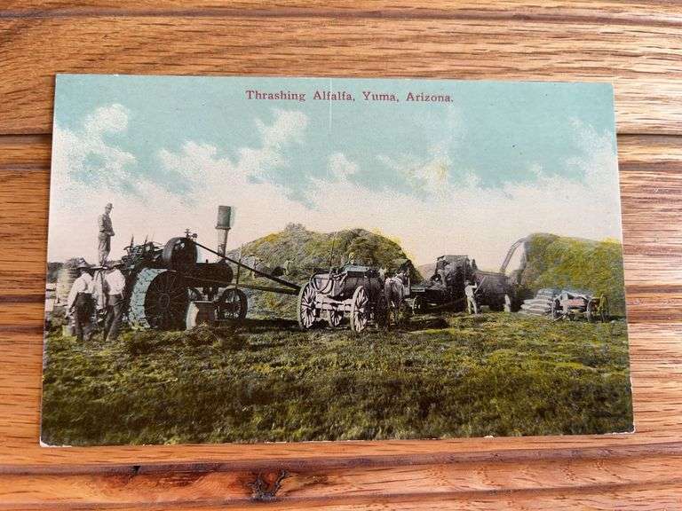 Steam Engine Postcard image