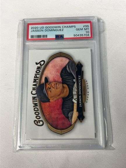 2020 UD Goodwin Champs #95 Jasson Dominguez ROOKIE Graded 10 GEM image