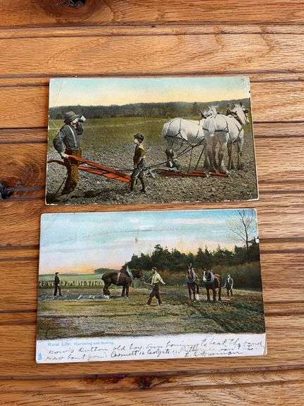 (2) Horse Drawn Postcards image