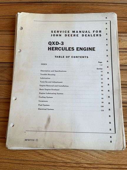 John Deere Hercules Engine Service Manual image