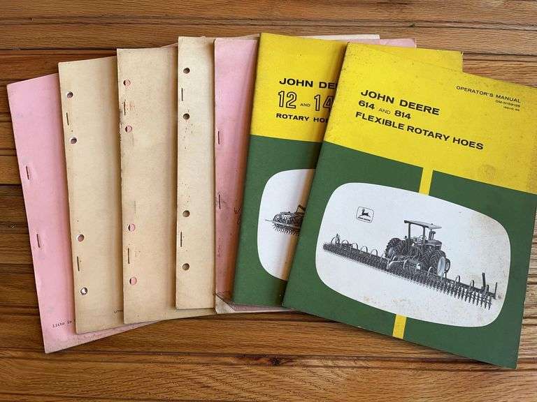 (7) John Deere Rotary Hoe Manuals image