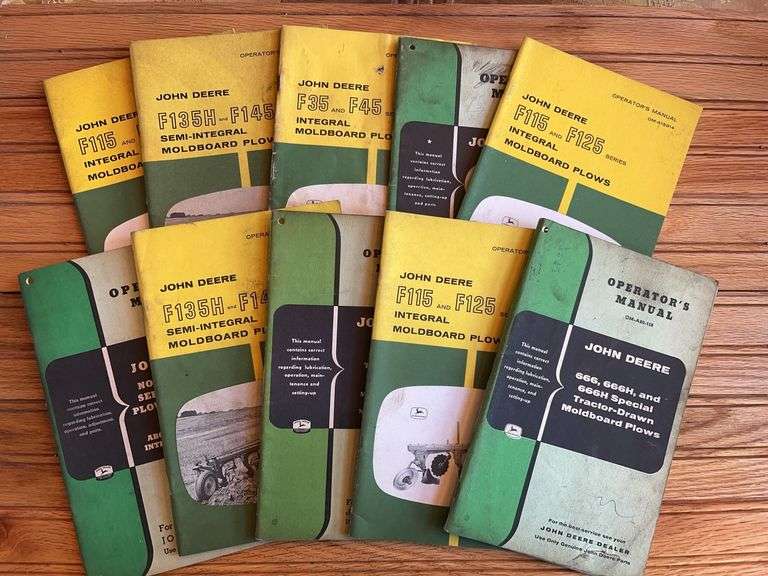 (10) John Deere Plow Manuals image