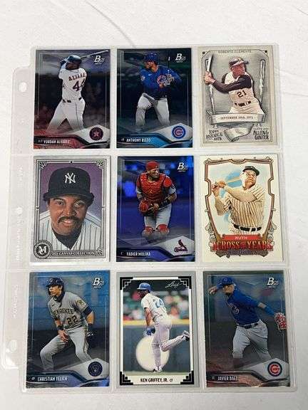 (9) Baseball Star Cards image