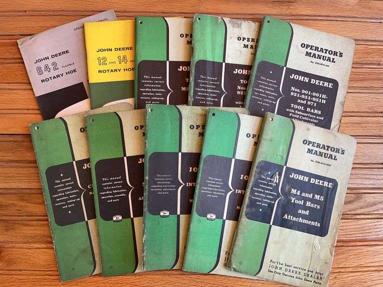 (10) John Deere Implement Manuals image