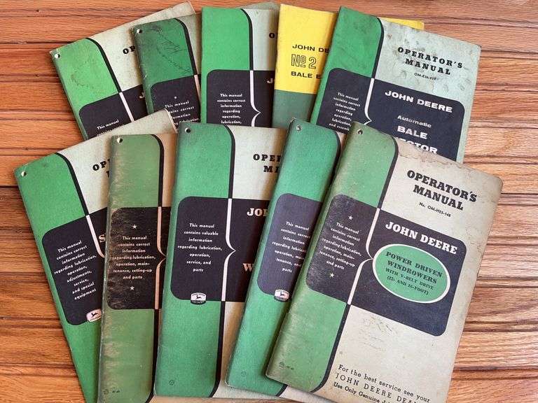 (10) John Deere Implement Manuals image