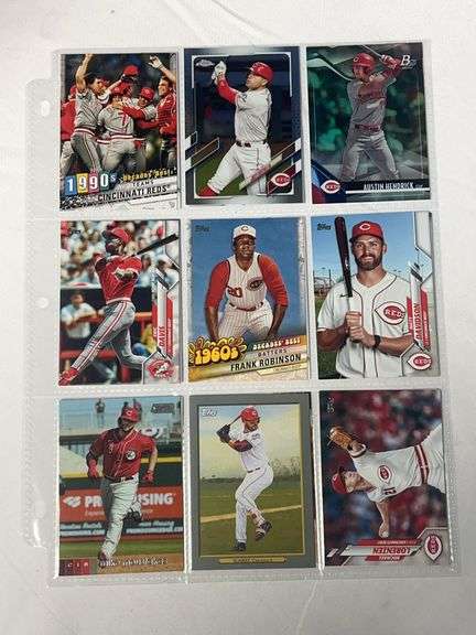 (18) Cincinnati Reds Stars Baseball Cards image