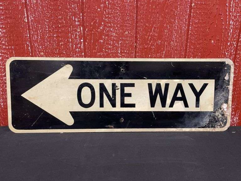 One Way Street Sign image