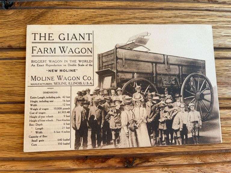 Moline Wagon Co. Postcard image