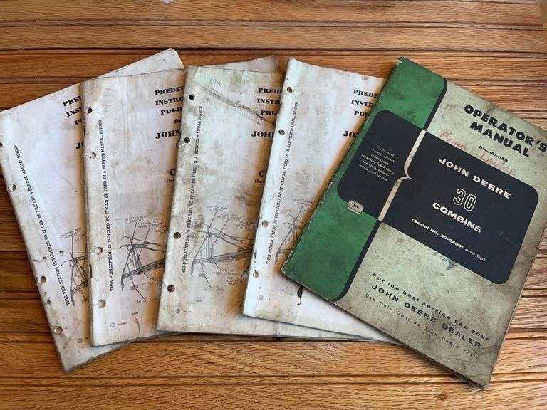 (5) John Deere 30 Combine Manuals image