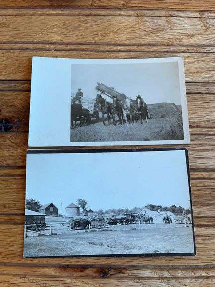 (2) Harvesting Photo Postcards image