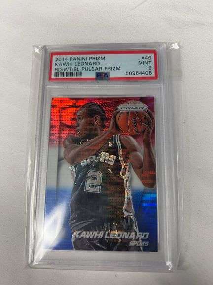 2014 Panini Prizm #46 Kawhi Leonard Pulsar Prizm Graded PSA 9 image