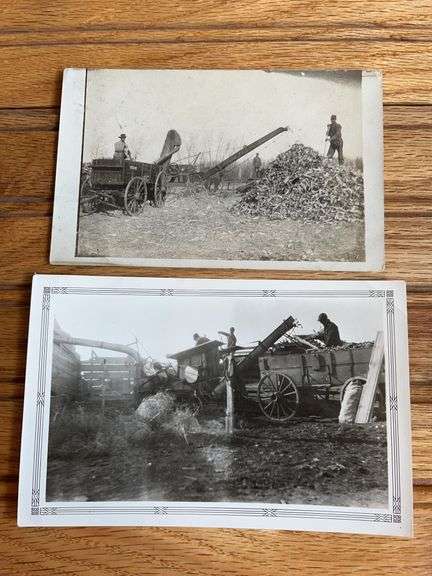 (2) Corn Sheller Photo Postcard + Photo image