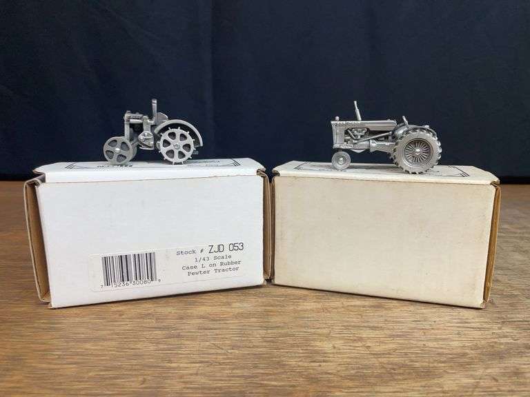 (2) 1/43 Case 830 + Cross Motor Pewter NIB SC image