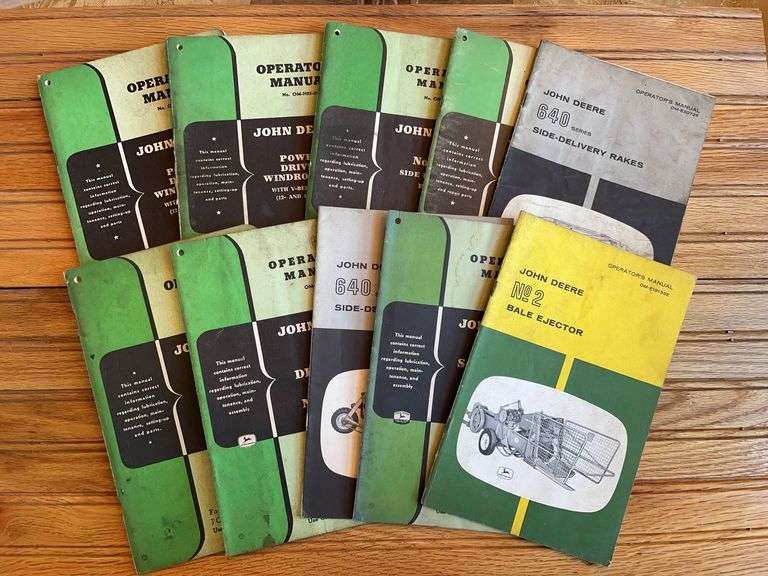 (10) John Deere Implement Manuals image