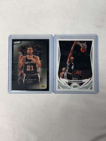 (2) Tim Duncan San Antonio Spurs NBA Cards image