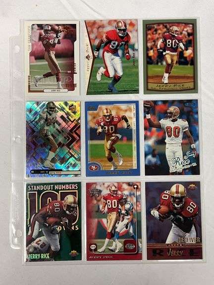 (9) Jerry Rice NFL Cards image