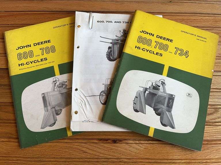 (3) John Deere Hi-Cycles Manuals image