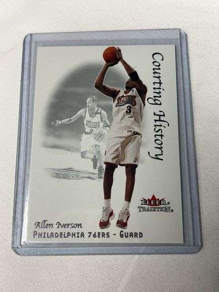 2000 Fleer #8 Allen Iverson Counting History INSERT image