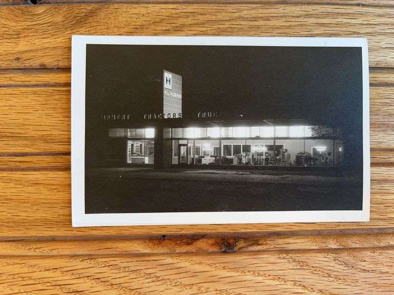 IH Dealership Photo Postcard image