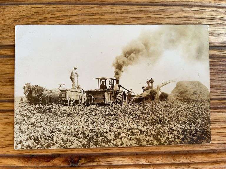 Steam Engine Photo Postcard image