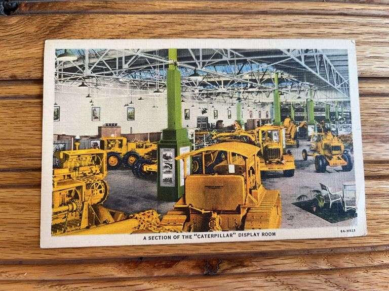 Caterpillar Factory Display Room Postcard image