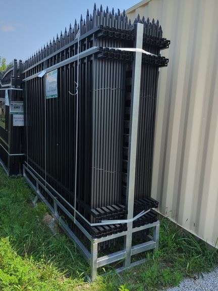 KJ Heavy Duty - 4 Rail Style - 10ft (L) x 7ft (H) Powder Coated Steel Site Fencing - K0710-24 image