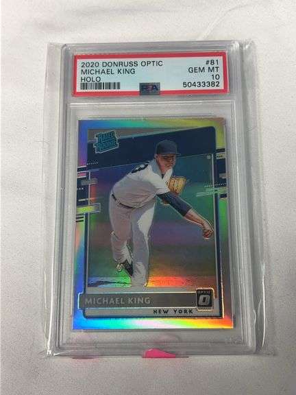 2020 Donruss Optic HOLO #81 Michael King ROOKIE Graded PSA 10 GEM image