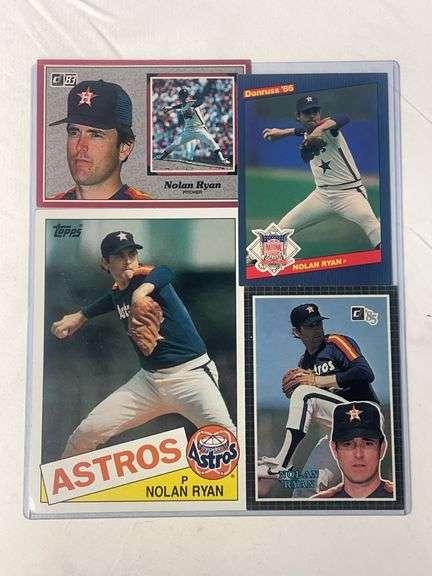 (4) 1983 - 86 Nolan Ryan Jumbo Baseball Cards image