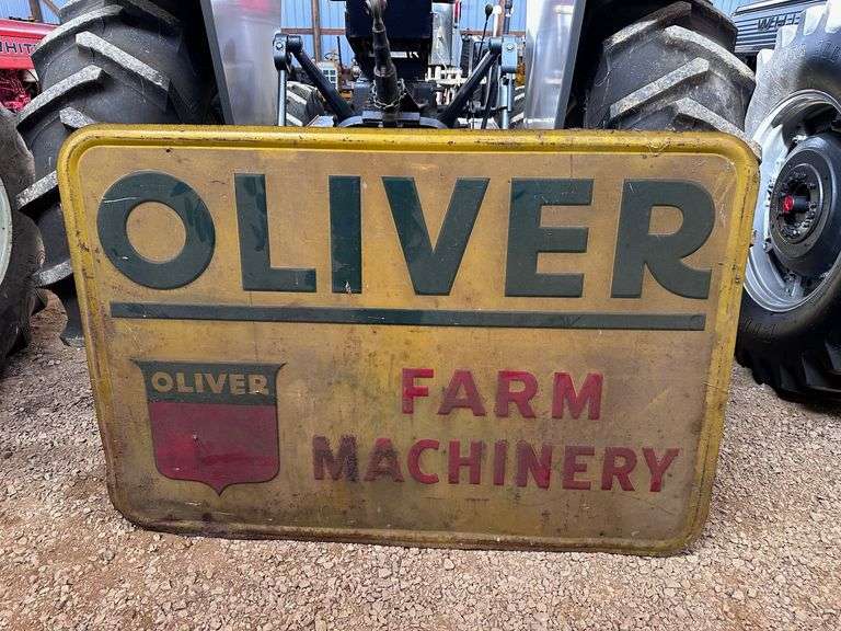 Oliver Farm Machinery Reflective Embossed Single Sided Sign image