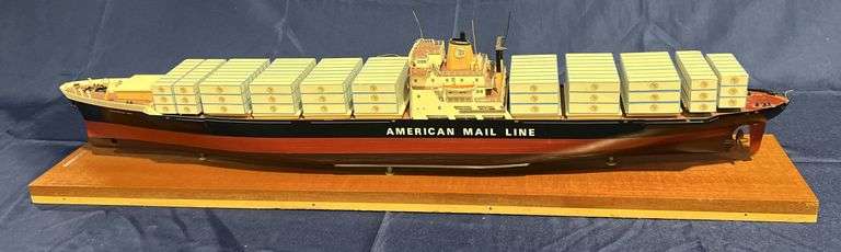Boucher-Lewis S.S. Washington Mail American Mail Line Ship Precision Model image