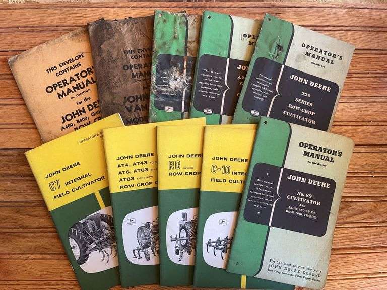 (10) John Deere Cultivator Manuals image