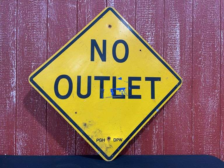 No Outlet Street Sign image