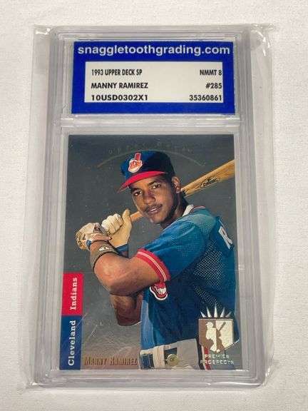 1993 Upper Deck SP #285 Manny Ramirez ROOKIE Snaggletooth Grading 8 image