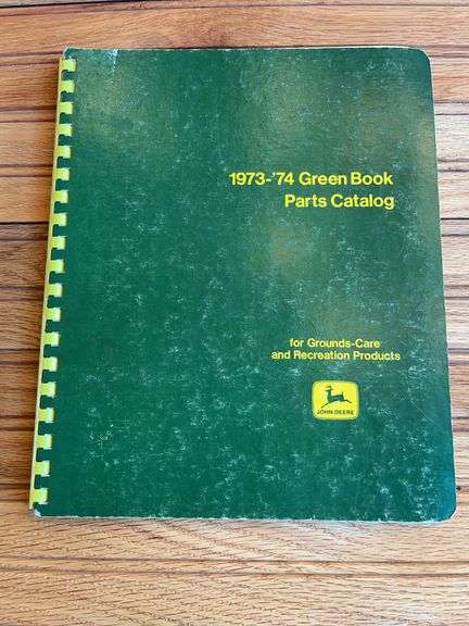 1973-74 John Deere Green Book Parts Catalog image