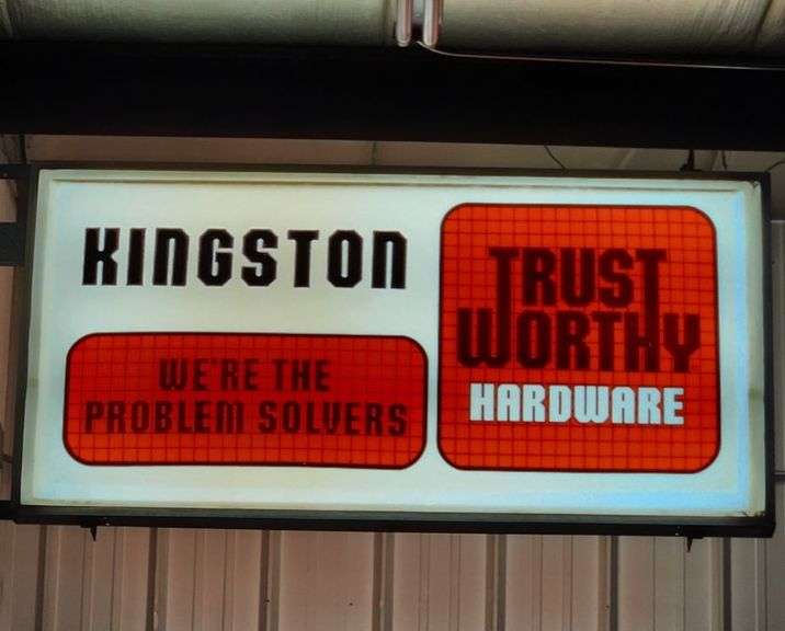 Kingston Hardware Lighted Sign image