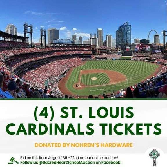 (4) Tickets to the Cardinals vs. Milwaukee Brewers from Nohren's Hardware image