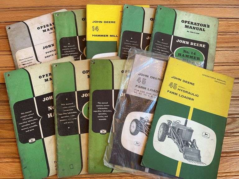(10) John Deere Hammer Mill + Loader Manuals image