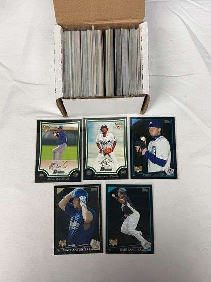 200ct. Box of Modern Baseball Bowman/Chrome Rookies & Stars w/ Inserts & Parallels image