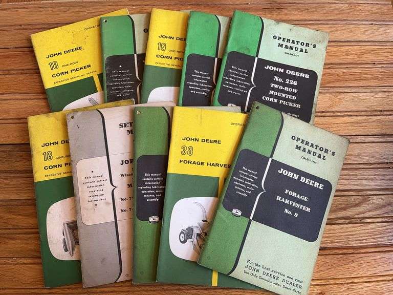 (10) John Deere Implement Manuals image