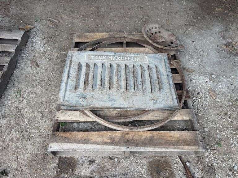 McCormick Deering Side Shields, Guide Bands, and Implement Seatpan image