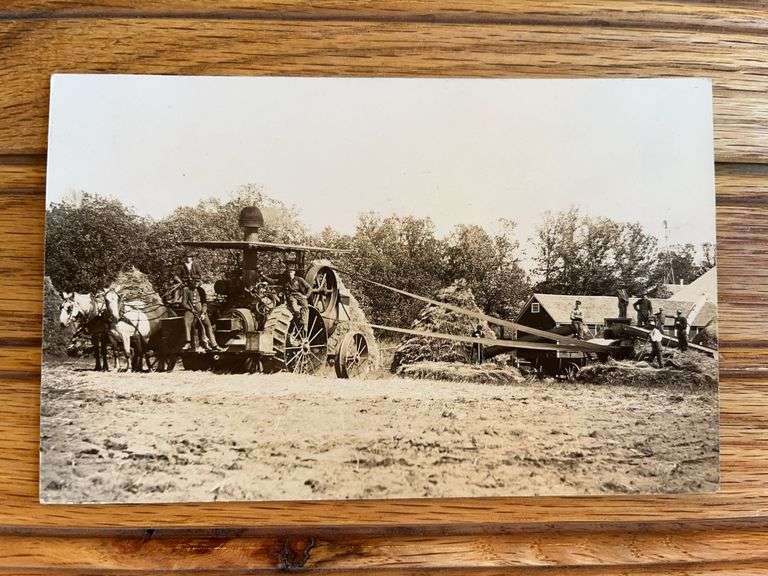 Steam Engine Photo Postcard image