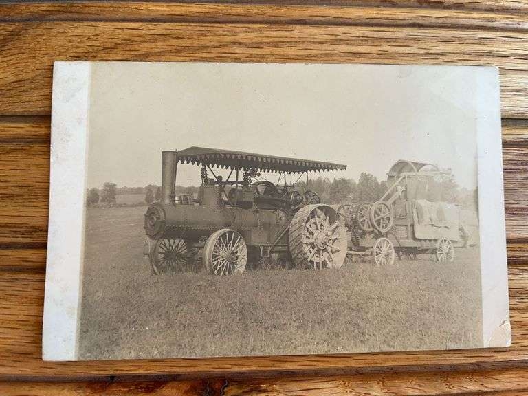 Steam Engine Photo Postcard image