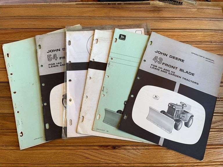 (6) John Deere L&G Blade Manuals image
