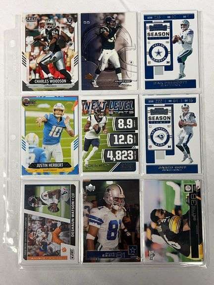 (18) Football HOFers & Stars Cards image
