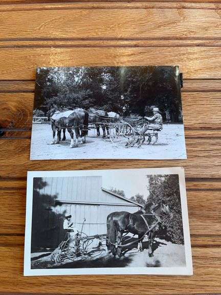 (2) Horse Drawn Cultivator Photos image