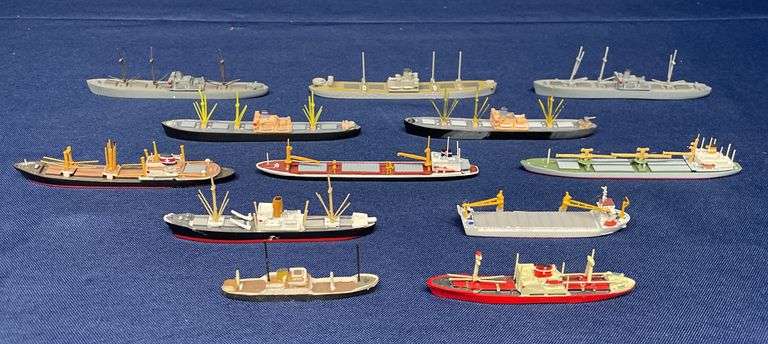 (12) Small-Scale Freighter Ship Models image